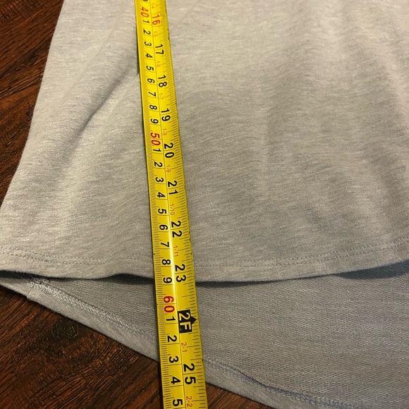 Gray Cowl Neck Pullover Sweatshirt with Adjustable Drawstrings - Picture 8 of 9